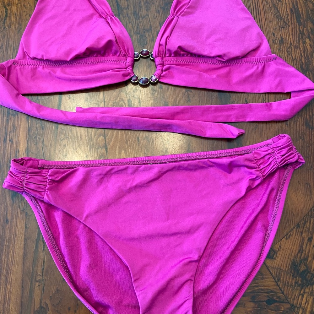 Becca magenta pink bikini